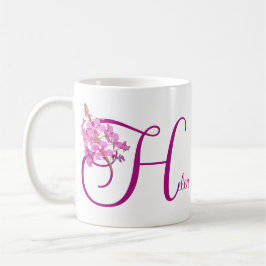 Taza De Café Nombre del personalizable Helen bonito rosa floral