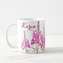 Nombre del personalizable Karen bonito flores rosa