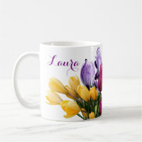 Nombre del personalizable Laura coloridas flores p