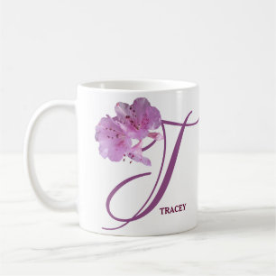 Taza De Café Nombre del personalizable Tracey bonito rosa rosa