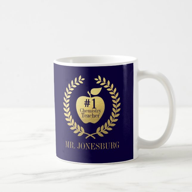 Taza De Café Nombre del personalizado del Relieve metalizado (Derecha)