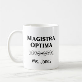 Taza De Café Nombre del profesor latino personalizado Magistra