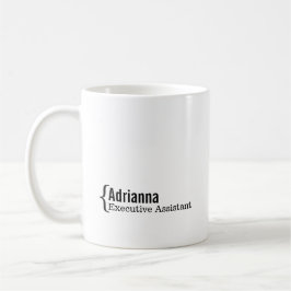 Taza De Café Nombre del trabajador conjunto Título del trabajo