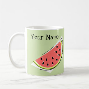 Taza De Café Nombre del trozo de agua verde