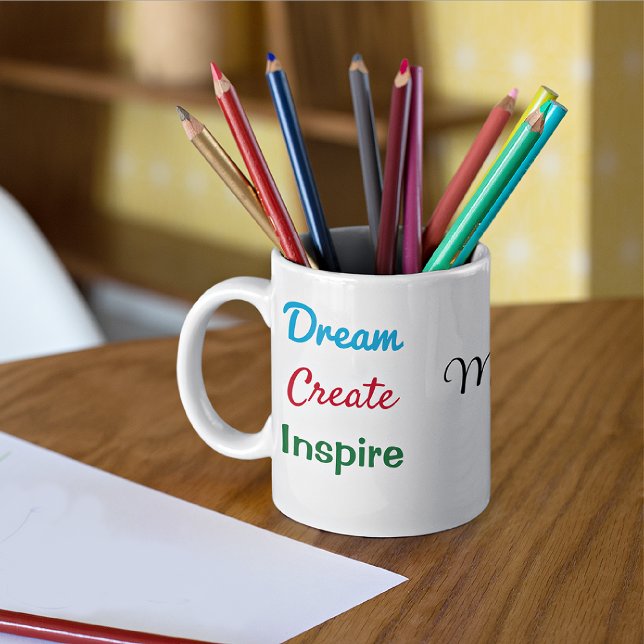 Taza De Café Nombre en Dream Create Inspire 11oz (Subido por el creador)