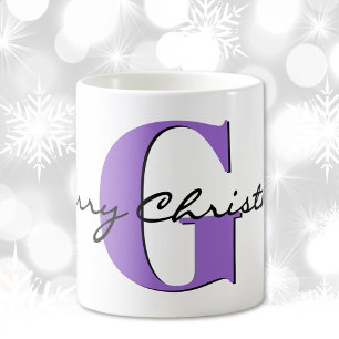 Taza De Café Nombre, Febrero Amethyst Feliz Navidad