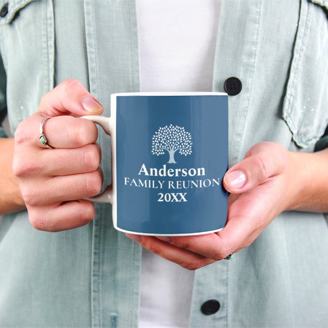 Taza De Café Nombre/fecha personalizado de reunión de familia d (Subido por el creador)