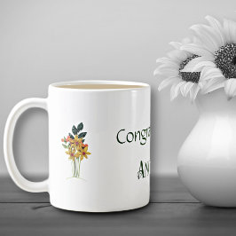 Taza De Café Nombre, Flores De Papel Culillado, Todo Ocasión 11