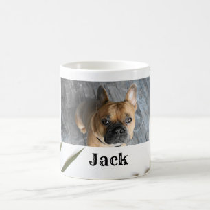 Taza De Café Nombre fotográfico personalizado Café de perro con