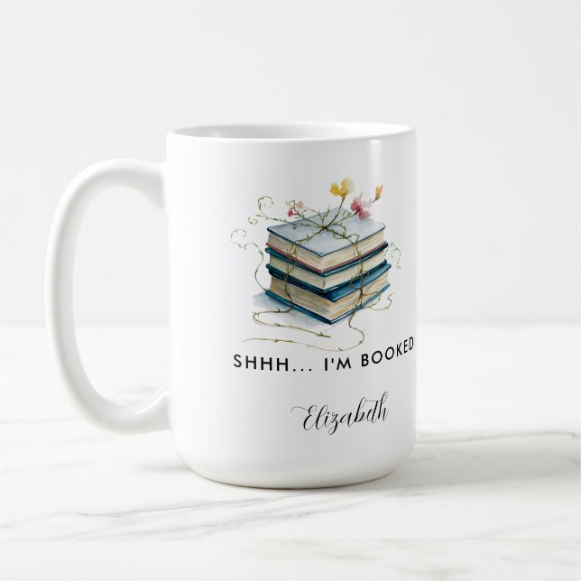 Taza De Café Nombre gracioso del libro Lover Gift Bookish Wildf (Izquierda)