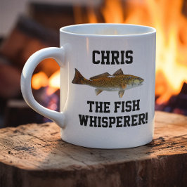 Taza De Café Nombre gracioso Pesca Pescado Whisperer Deportes d