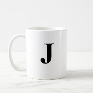 Taza De Café Nombre inicial y personalizado Café Mug