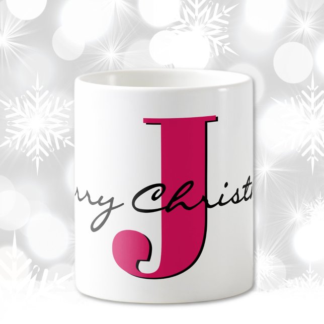 Taza De Café Nombre, Julio Ruby Red Birthstone | Feliz Navidad (Subido por el creador)