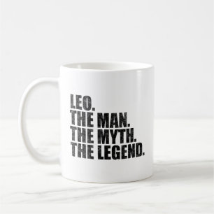 Taza De Café Nombre Leo, Leo El Hombre El Mito La Leyenda