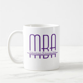 Taza De Café Nombre MBA púrpura