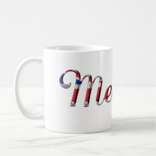 Taza De Café Nombre Meghan Union Jack Typography Elegant