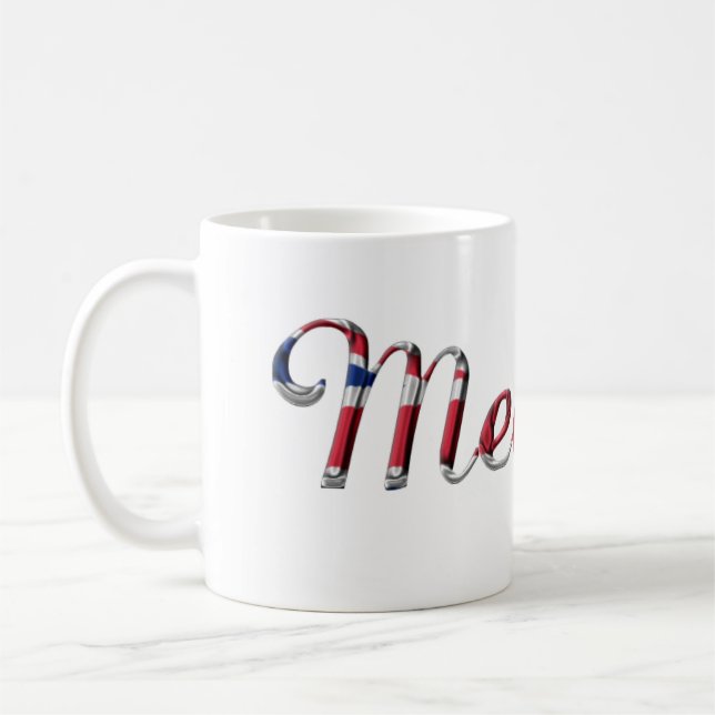 Taza De Café Nombre Meghan Union Jack Typography Elegant (Izquierda)