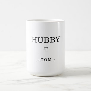 Taza De Café Nombre Minimalista moderno de HUBBY