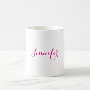 Taza De Café Nombre minimalista moderno elegante profesional