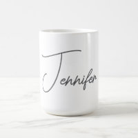 Nombre minimalista moderno en gris y blanco con le