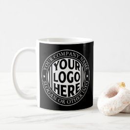 Taza De Café Nombre mínimo de negocio y logotipo de marca perso