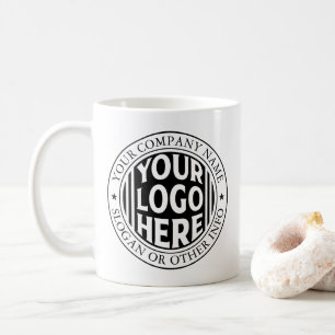 Taza De Café Nombre mínimo de negocio y logotipo de marca perso