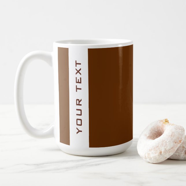Taza De Café Nombre moderno de plantilla de diseño simple o tex (Con donut)
