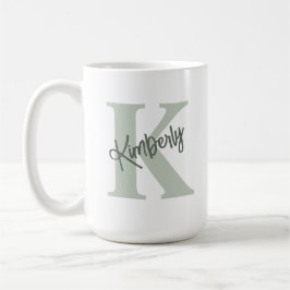 Taza De Café Nombre Monogramado personalizado