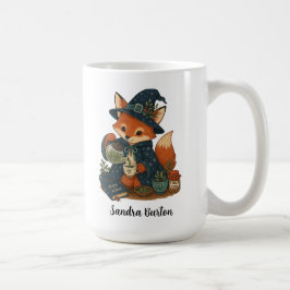 Taza De Café Nombre o texto personalizado con té de zorro