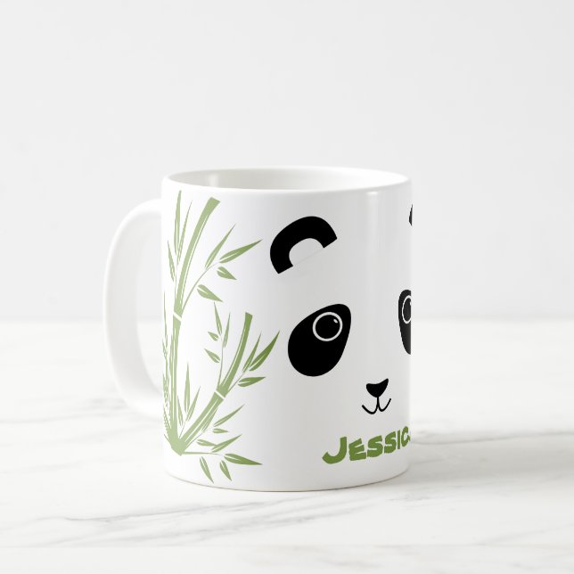 Taza De Café Nombre Panda Bear Coffee Mug (Anverso izquierdo)
