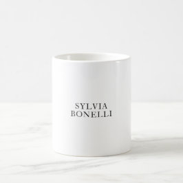 Taza De Café Nombre para añadir a la placa profesional Minimali