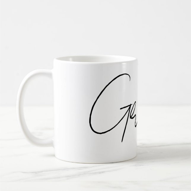 Taza De Café Nombre personalizable  (Izquierda)