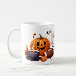 Taza De Café Nombre personalizado asustado fantasma de Hallowee