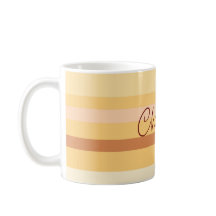 Nombre personalizado Bandas Beige estilizadas