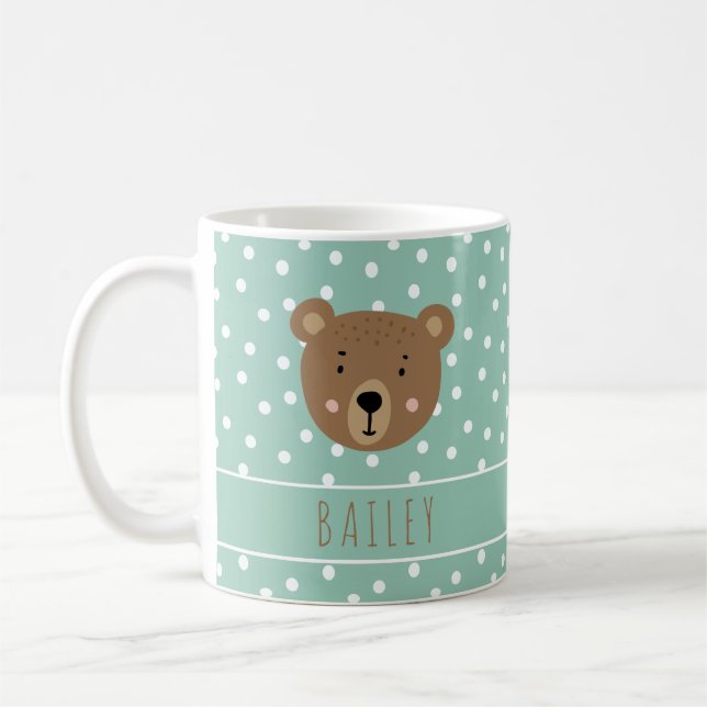 Taza De Café Nombre personalizado Bebé cutto moderno (Izquierda)