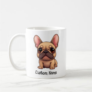 Taza De Café Nombre personalizado Bulldog Francés Mascota Perro