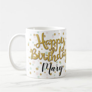 Taza De Café Nombre personalizado chica de cumpleaños mug