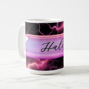 Taza De Café Nombre Personalizado Chicas Poder Cristal Person