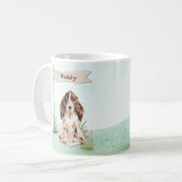 Taza De Café Nombre personalizado Cocker Brown Mascota Perro