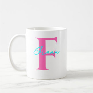 Taza De Café Nombre Personalizado Con Regalo Inicial Para Ella