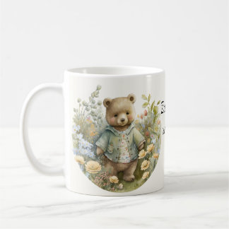 Taza De Café Nombre personalizado Cute Teddy Bear Mug