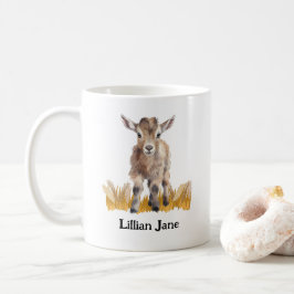 Taza De Café Nombre personalizado de cabra de exposición