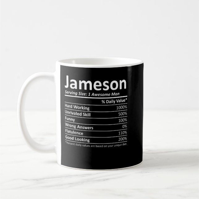 Taza De Café Nombre personalizado de cumpleaños divertido de la (Izquierda)