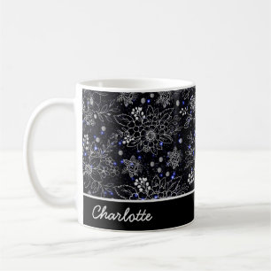 Taza De Café Nombre personalizado de galaxia de patrón sin sold