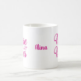 Taza De Café Nombre personalizado de la enfermera Vibes