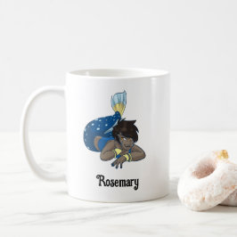 Taza De Café Nombre personalizado de Lady mermaid