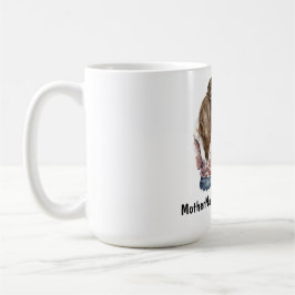 Taza De Café Nombre personalizado de madre e hija acuar persona