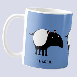 Taza De Café Nombre Personalizado de Tapir