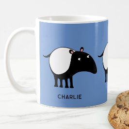 Taza De Café Nombre personalizado de Tapir