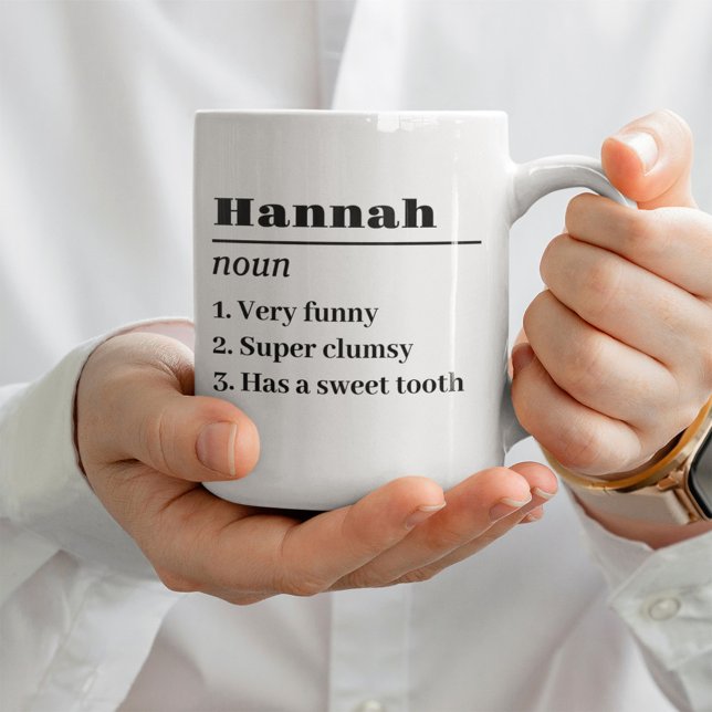 Taza De Café Nombre personalizado Definición Nuevo mejor amigo (Subido por el creador)